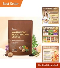 18-in-1 Black Walnut Wormwood Cleanse - 80 Day Gut Health Booster 240 Softgels 