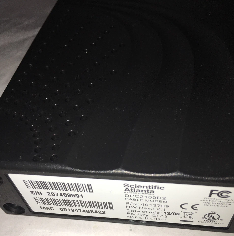 COMCAST Scientific Atlanta DPC2100 R2 MODEM USB EtherNet Cisco internet mac pc - Image 2 of 3