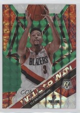 2019-20 Panini Mosaic Will to Win Green Mosaic Prizm CJ McCollum #1 0za4