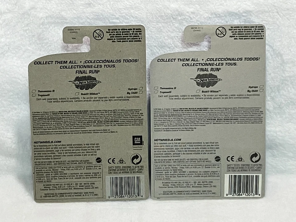 HOT WHEELS '05 (4) FINAL RUNS BUICK WILDCAT, THOMASSIMA II, HYDROJET, BIG CHILL - Image 3 of 4