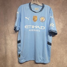2023 FIFA Puma Manchester City Erling Haaland 9 Soccer Jersey Mens XL