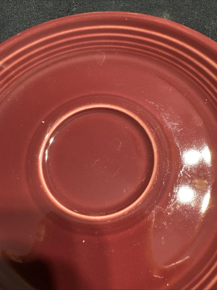 FIESTA Scarlet Red 6”Saucer Cup Plate - Image 4 of 4