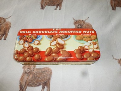 Vintage 1960s Cadbury Limited Fry Milk Chocolate Assorted Nuts Dose