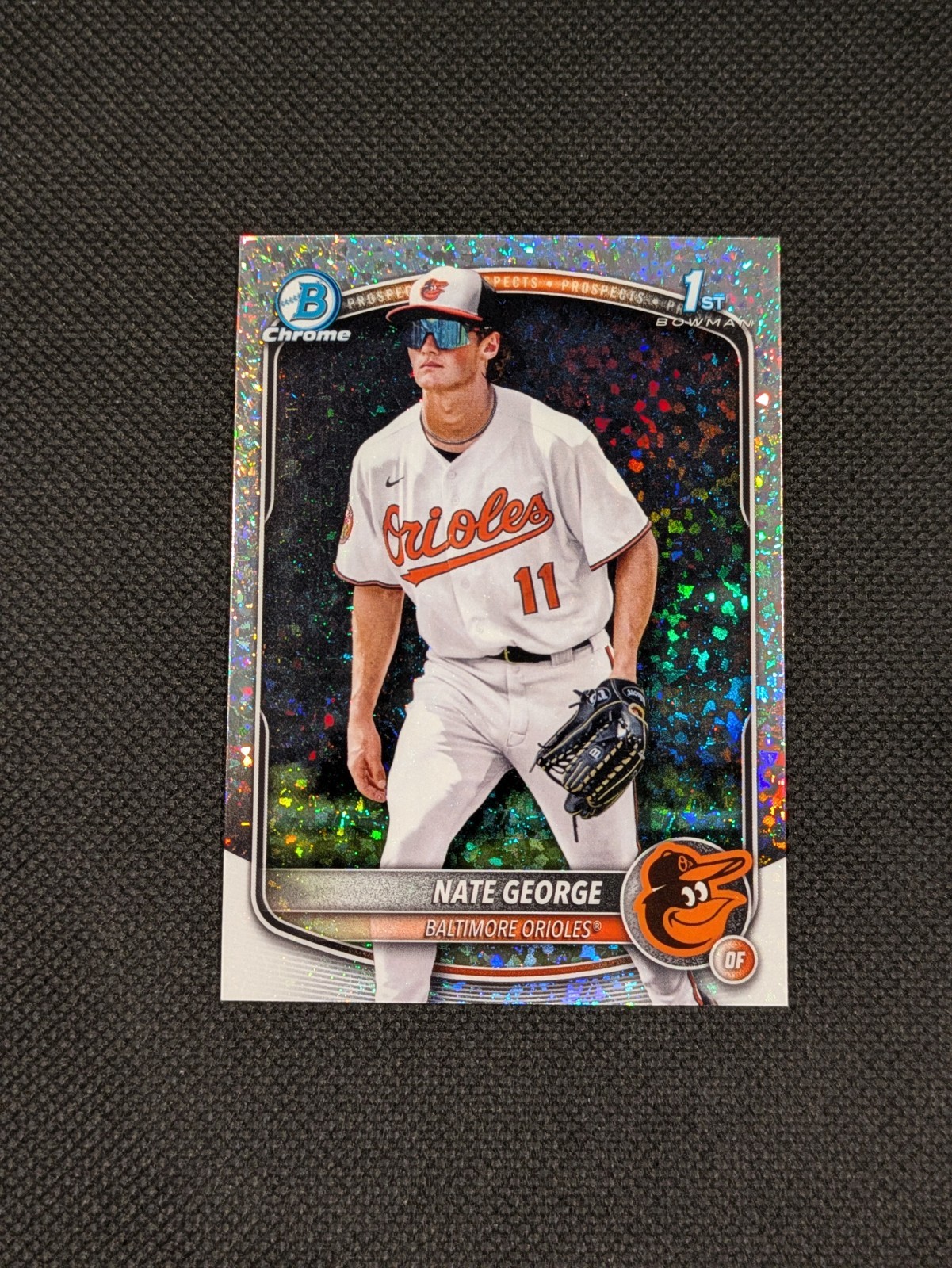 2025 Bowman Chrome Nate George #BCP-184 1st Bowman Mini Diamond Refractor