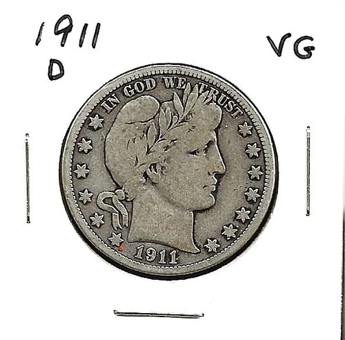 1911 "D" BARBER HALF DOLLAR ***VG***