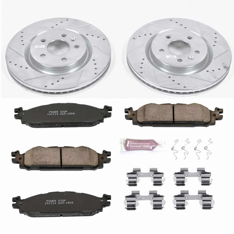 Power Stop Brake Kit For Ford Flex 2012-2019 Front Z23 Evolution Sport Foto 2 de 4