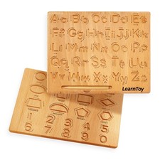 Montessori Wooden Alphabet Tracing Board - Educational Toy for Kids - Fine Mo...