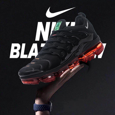 NEW Nike Air Vapormax Plus TN Black Red Men's Shoes New With Box 