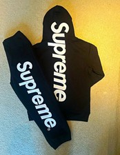 Black and White Hoodie and Pants Size Medium
