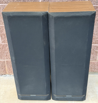 Kenwood JL-505 3 Way 3 Speaker System Left And Right Works