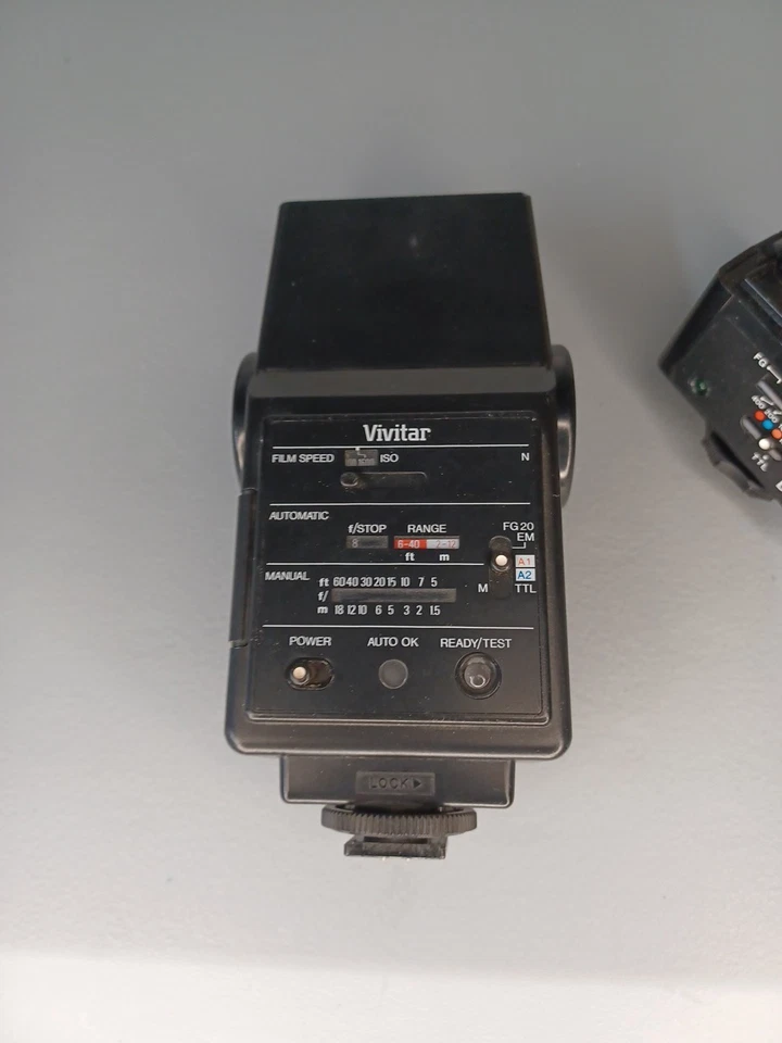Vivitar AUTO Thyristor 550FD Flash + Module DM/N2 For Nikon Fits 3000 4000 Used - Image 4 of 4