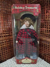 Special Collector's Edition Holiday Treasures Porcelain Doll 16" tall New in box