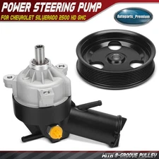 Power Steering Pump with Pulley & Reservoir for Ford F-250 F-350 F-Super Duty