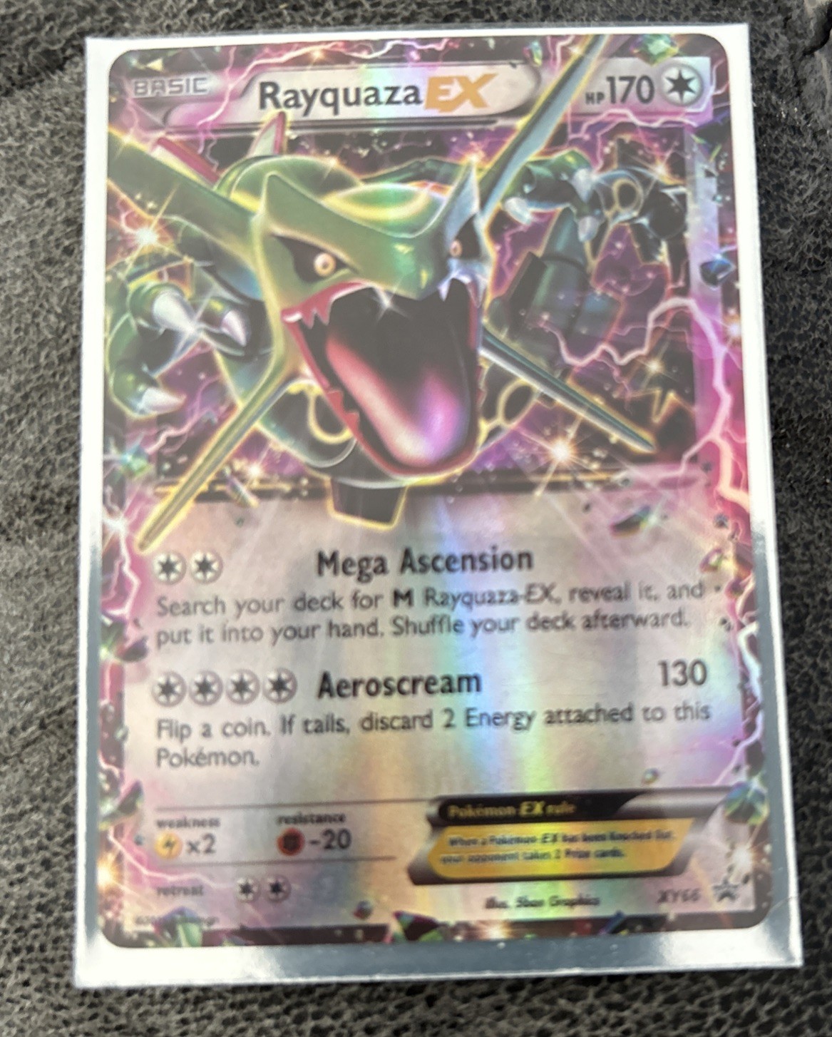 Pokémon Rayquaza EX (Shiny) XY66 Holo Promo Pokemon  Card *
