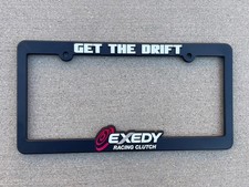 Exedy Racing Clutch License Plate Frame Made In USA