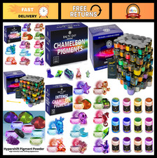 40 Chameleon Mica Powders 12 Hypershift Pigments - Epoxy Resin Color Set
