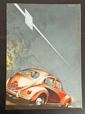 MINT Original! 1959 Volkswagen Beetle Deluxe Sales Brochure 14 Pages