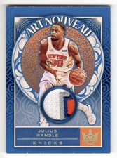 2021-22 Panini Court Kings Art Nouveau Julius Randle 4 Color Patch 1/1 AN-JRA