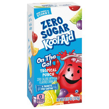 Kool-Aid Zero Sugar - 6 Pack - 3 Boxes - 18 Packets Tropical Punch - Zero Sugar