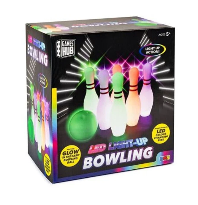 PARTY Games Hub LED Light Up Bowling Set