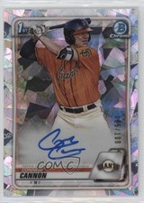 2020 Bowman Chrome Prospects Atomic Refractor 85/100 Connor Cannon Auto w5p