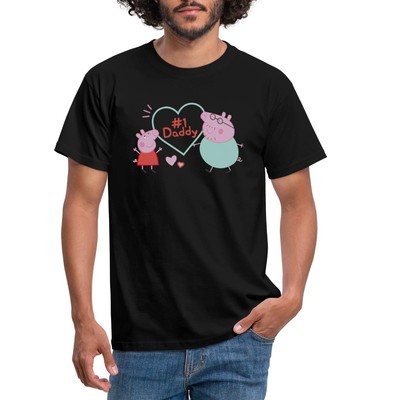 Peppa Pig Design No. 1 Daddy: Peppa & Papa Wutz Männer T-Shirt
