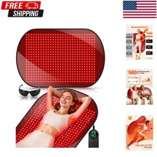 Red Light Therapy Mat for Full Body, Foldable 580 LEDs Near Infrared Light Thera