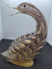 Vintage Murano? Glass Duck With Gold Flakes 10" Tall --- 2of2