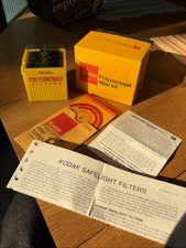 Vintage Kodak Polycontrast Filter Kit Model A CAT 153 8032 Darkroom Photography