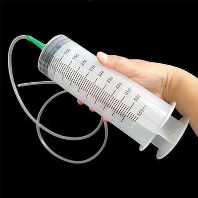 100/300/550 ml Großraum Spritzen Ölpumpe mit 1 m Schlauch Haustier Fütterung Messung