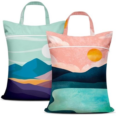 Pack of 2 Large Laundry Bag Travel, Wet Bag, Laundry Bag with Handle & Zip, W...