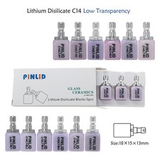 US C14 Emax Dental Glass Ceramic Blocks LT Lithium Dislicate CAD/CAM Cerec Block