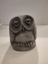 The Stone Bunny Owl Statue 2012 Telle M. Stein 3.5" Owl Figure Collectible