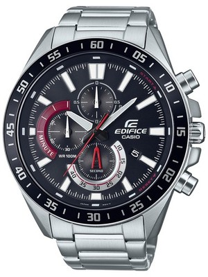CASIO Edifice Herrenarmbanduhr Chronograph Schwarz Chrono EFV-620D-1A4VUEF