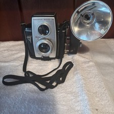 Vintage 1940s Kodak Brownie Reflex 20 Camera with Flash Component Art Deco