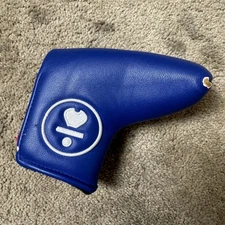 L.A.B. Golf Putter Head Cover Synthetic Leather Blue Red Stars USA Link Blade