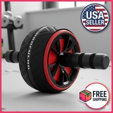 Ab Roller Wheel Core Abdominal Exercise Workout Home Gym Fitness Equipment