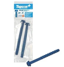3xTapcon 2-Pack 6-in x 1/2-in Concrete Anchors Total-6