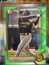 2022 Bowman 1st ZAYED SALINAS! Green! #'d/399! Mint! 1st RC!  ⚾️ 