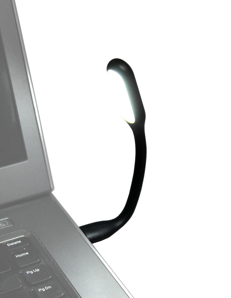 New Flexible USB LED Light Mini Lamp For Computer Laptop Notebook PC Power Bank - Image 2 of 4