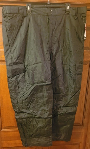 Men's Swiss Tech Cargo Ski Snow Pants Black Size 2XL 44-46 - NWT