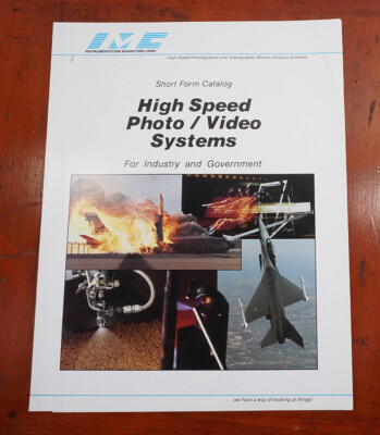IMC HIGH SPEED PHOTO/VIDEO SYSTEMS SALES BROCHURE, 1986/222258