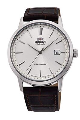 ORIENT Contemporary RN-AC0F07S Men's Watch Made in Japan Brown Leather Band NEW