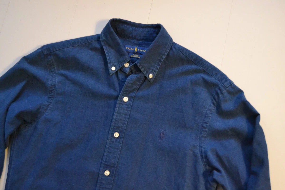 Ralph lauren shop indigo oxford shirt