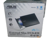 Asus SDRW-08D2S-U DVD External Slim DVD-RW Power2Go8 Mac Windows 10