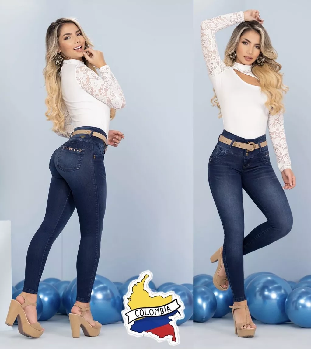 Nuevo jeans para moldear tu figura! Con pinzas y efecto push up 😍 llévalo  por sólo $18.990 desde la talla 36 a 46. Si estas entre 2 tallas …