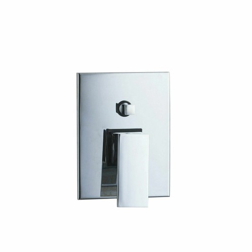 Bathroom Rectangle Wall Mounted 2-Way Mixing Control Valve Diverter For Shower - Picture 3 of 4