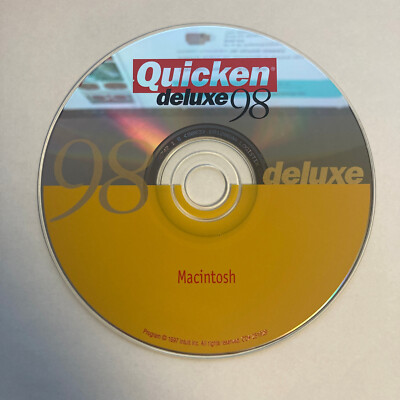 Quicken Deluxe '98 for Macintosh [Vintage Software] CD-ROM Disc