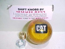 Cat Caterpillar Custom Roadway Style Glitter Shift Knob Amber Cat Caterpillar Custom Roadway Style Glitter Shift Knob Amber
