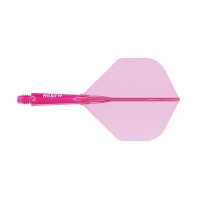 CUESOUL ROST 77 IntegratedShaft & Flight Big Standard Medium - Transparent Pink
